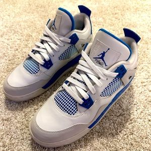 AUTHENTIC 2012 Jordan Retro 4 Military Blue Sz 6.5y Women’s 8